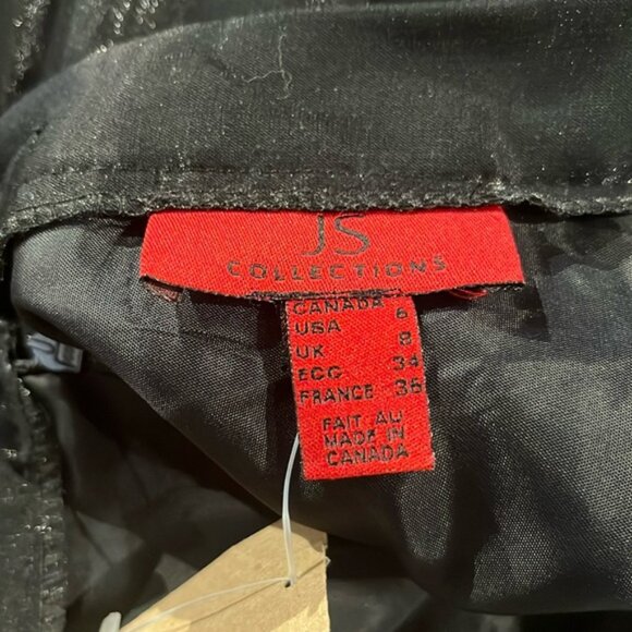 JS Collections Black Iridescent Full-Length Skirt - Picture 8 of 9